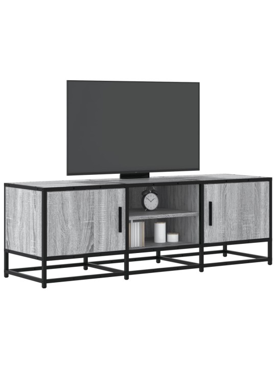 Tv skříňka šedá sonoma 120 x 35 x 41 cm kompozitní dřevo a kov