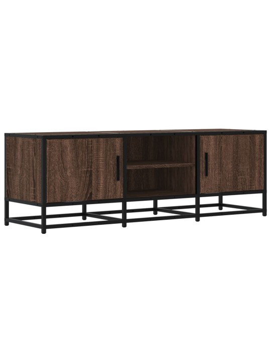 Tv skříňka hnědý dub 120 x 35 x 41 cm kompozitní dřevo a kov