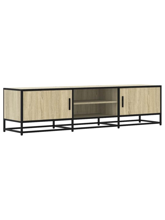 Tv skříňka dub sonoma 160 x 35 x 41 cm kompozitní dřevo a kov