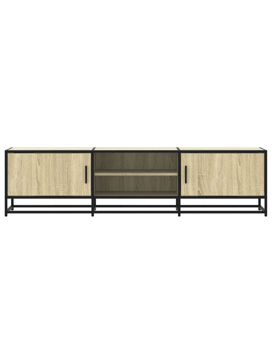 Tv skříňka dub sonoma 160 x 35 x 41 cm kompozitní dřevo a kov