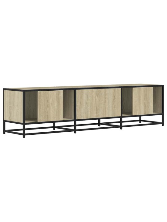 Tv skříňka dub sonoma 160 x 35 x 41 cm kompozitní dřevo a kov