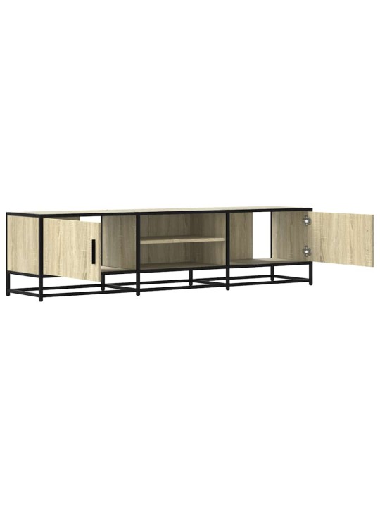 Tv skříňka dub sonoma 160 x 35 x 41 cm kompozitní dřevo a kov