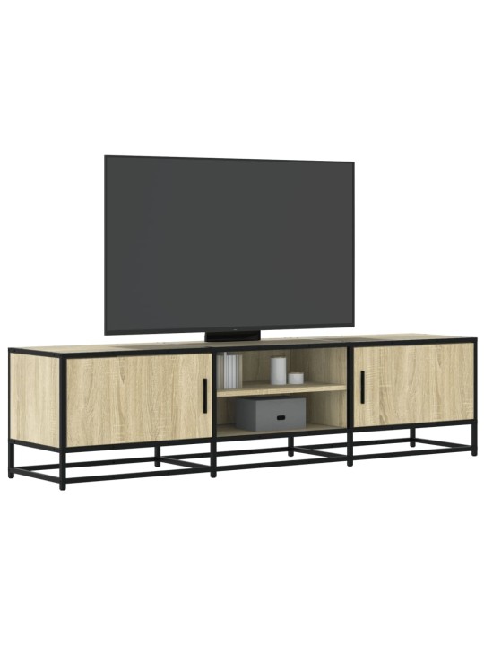 Tv skříňka dub sonoma 160 x 35 x 41 cm kompozitní dřevo a kov
