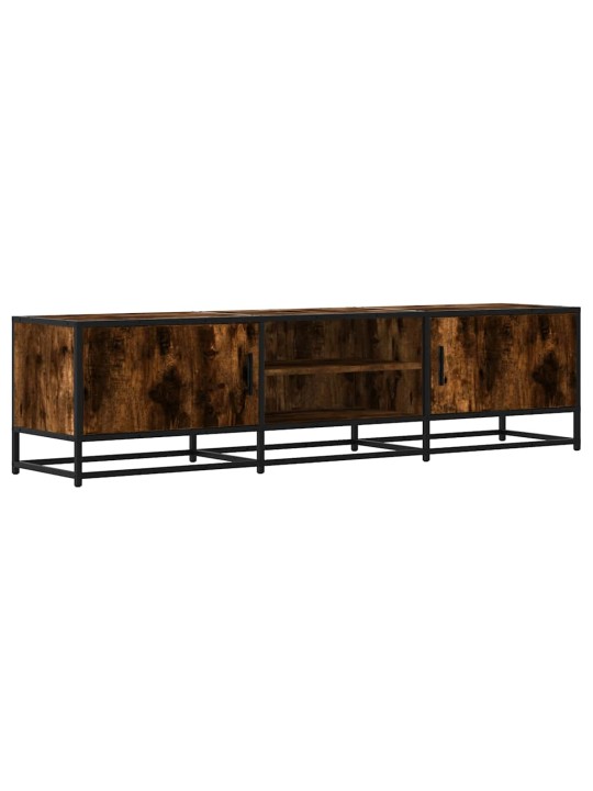 Tv skříňka kouřový dub 160 x 35 x 41 cm kompozitní dřevo a kov