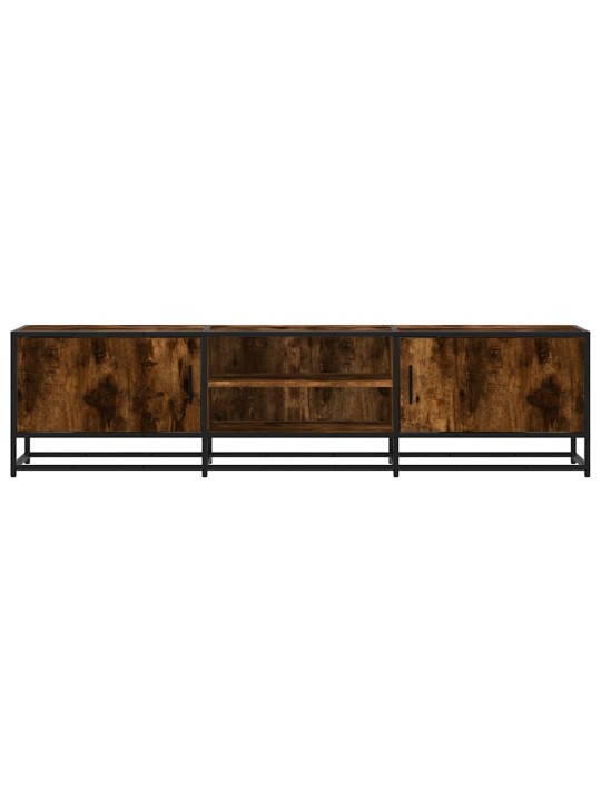Tv skříňka kouřový dub 160 x 35 x 41 cm kompozitní dřevo a kov