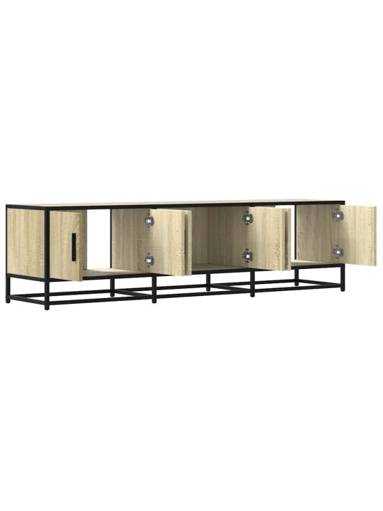 Tv skříňka dub sonoma 150 x 35 x 41 cm kompozitní dřevo a kov