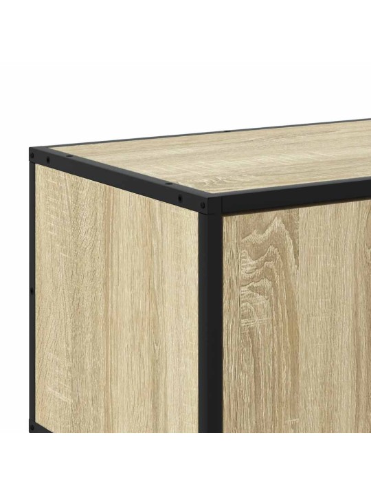 Tv skříňka dub sonoma 150 x 35 x 41 cm kompozitní dřevo a kov