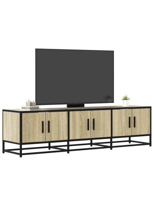 Tv skříňka dub sonoma 150 x 35 x 41 cm kompozitní dřevo a kov