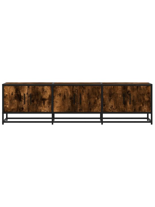 Tv skříňka kouřový dub 150 x 35 x 41 cm kompozitní dřevo a kov