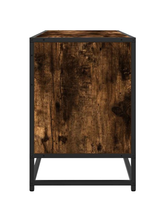 Tv skříňka kouřový dub 150 x 35 x 41 cm kompozitní dřevo a kov