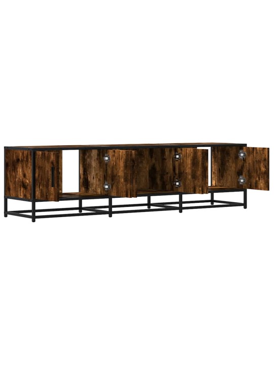 Tv skříňka kouřový dub 150 x 35 x 41 cm kompozitní dřevo a kov