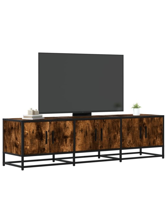 Tv skříňka kouřový dub 150 x 35 x 41 cm kompozitní dřevo a kov
