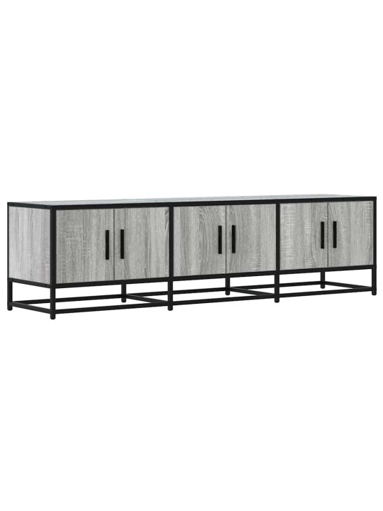 Tv skříňka šedá sonoma 150 x 35 x 41 cm kompozitní dřevo a kov