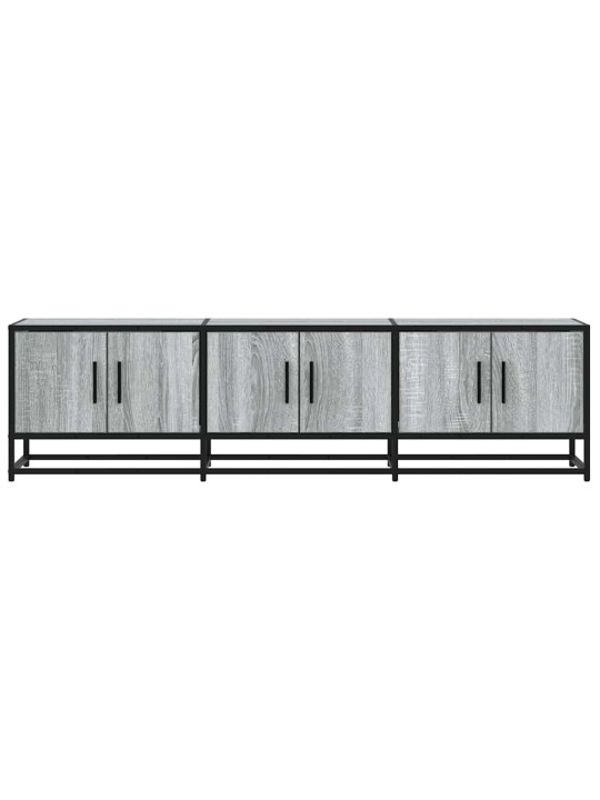 Tv skříňka šedá sonoma 150 x 35 x 41 cm kompozitní dřevo a kov