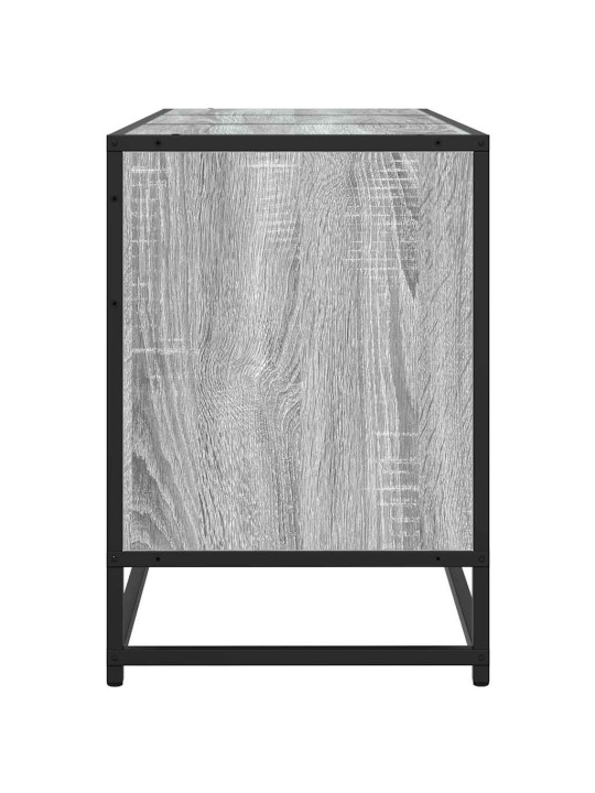 Tv skříňka šedá sonoma 150 x 35 x 41 cm kompozitní dřevo a kov