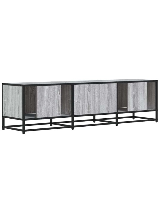 Tv skříňka šedá sonoma 150 x 35 x 41 cm kompozitní dřevo a kov