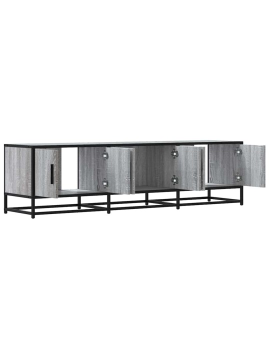 Tv skříňka šedá sonoma 150 x 35 x 41 cm kompozitní dřevo a kov