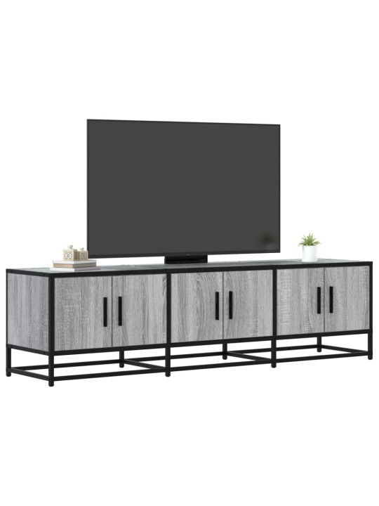 Tv skříňka šedá sonoma 150 x 35 x 41 cm kompozitní dřevo a kov