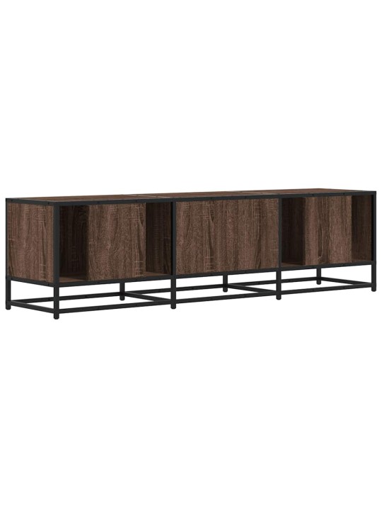 Tv skříňka hnědý dub 150 x 35 x 41 cm kompozitní dřevo a kov