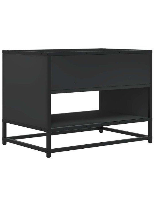 TV skříňka černá 61 x 40 x 46 cm kompozitní dřevo a kov