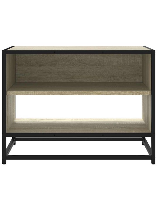 TV skříňka dub sonoma 61 x 40 x 46 cm kompozitní dřevo a kov