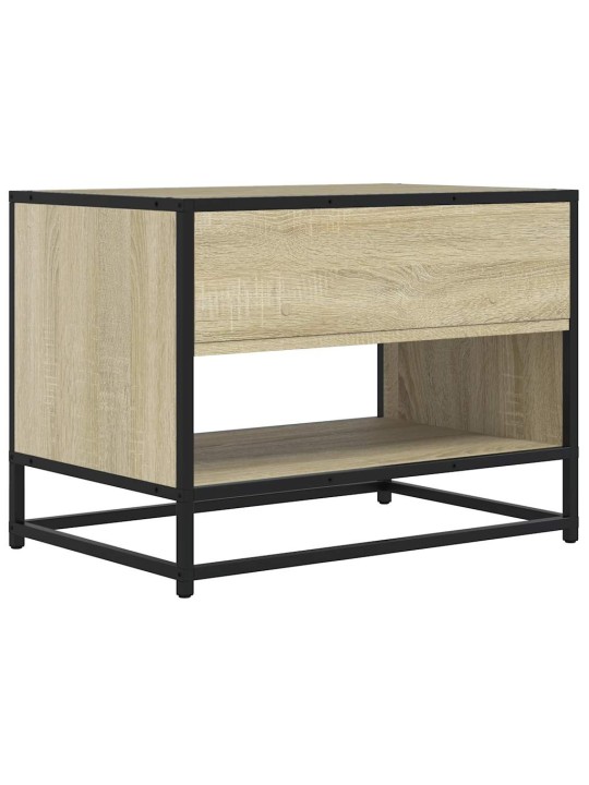 TV skříňka dub sonoma 61 x 40 x 46 cm kompozitní dřevo a kov