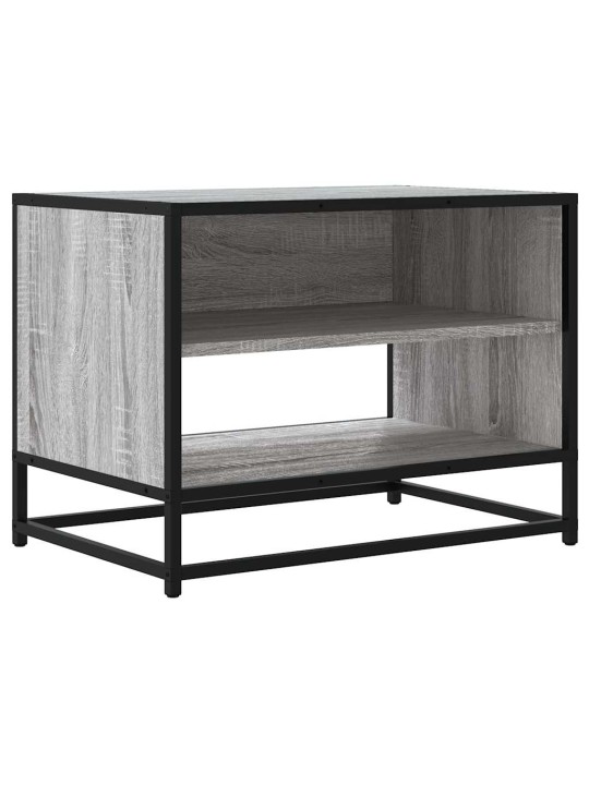 TV skříňka šedá sonoma 61 x 40 x 46 cm kompozitní dřevo a kov
