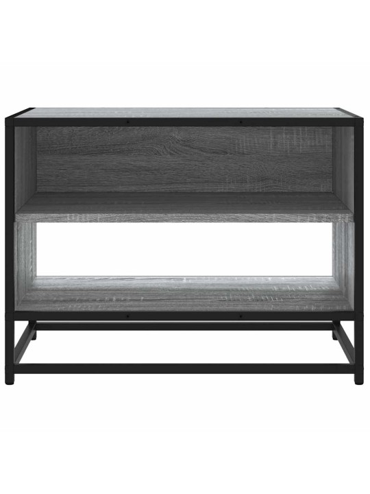 TV skříňka šedá sonoma 61 x 40 x 46 cm kompozitní dřevo a kov