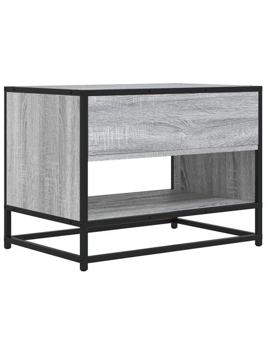 TV skříňka šedá sonoma 61 x 40 x 46 cm kompozitní dřevo a kov