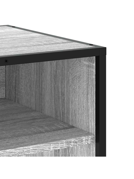 TV skříňka šedá sonoma 61 x 40 x 46 cm kompozitní dřevo a kov