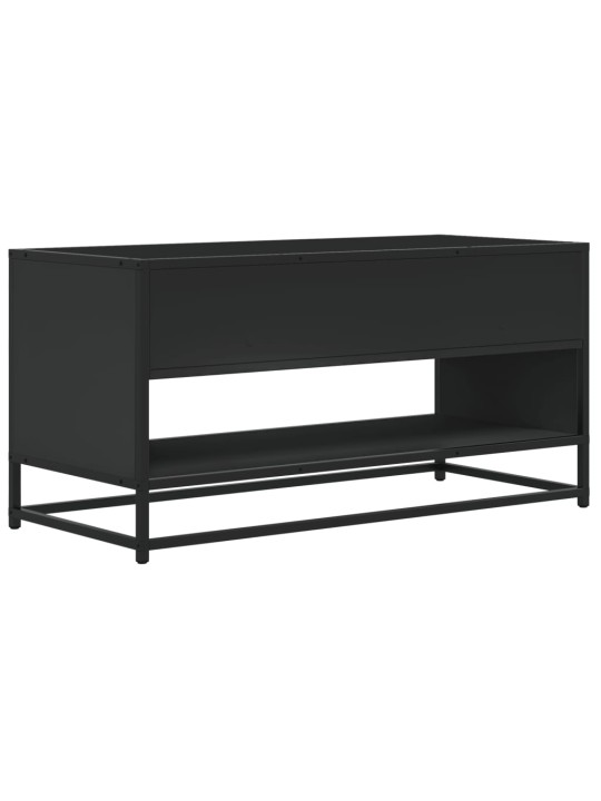 TV skříňka černá 91 x 40 x 46 cm kompozitní dřevo a kov
