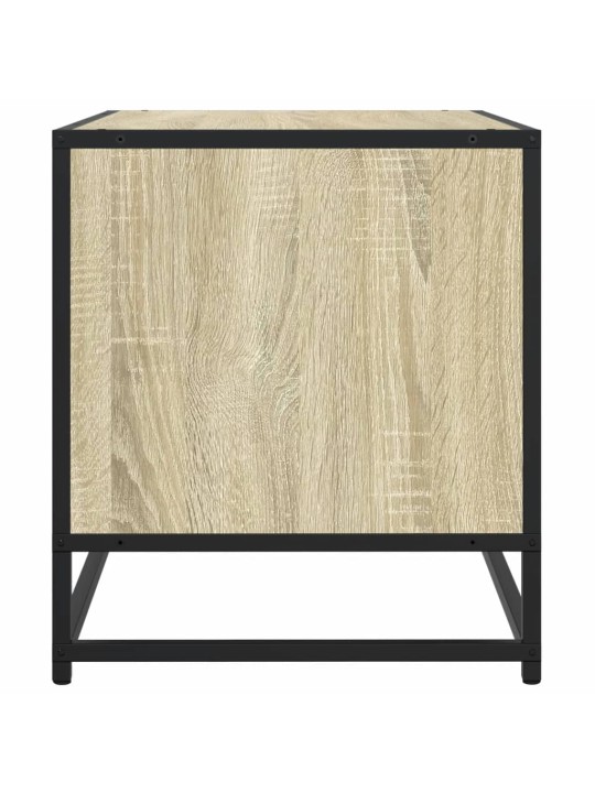 TV skříňka dub sonoma 91 x 40 x 46 cm kompozitní dřevo a kov