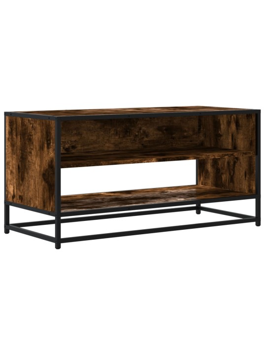 TV skříňka kouřový dub 91 x 40 x 46 cm kompozitní dřevo a kov