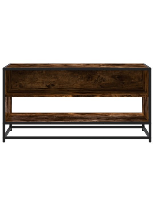 TV skříňka kouřový dub 91 x 40 x 46 cm kompozitní dřevo a kov