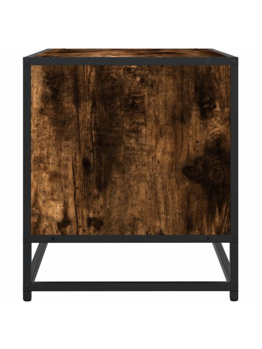 TV skříňka kouřový dub 91 x 40 x 46 cm kompozitní dřevo a kov