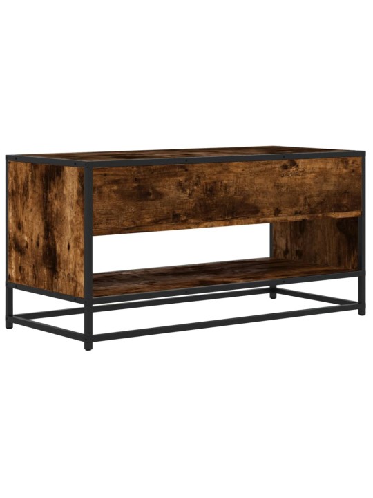 TV skříňka kouřový dub 91 x 40 x 46 cm kompozitní dřevo a kov