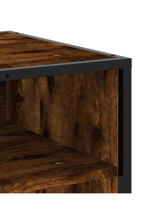 TV skříňka kouřový dub 91 x 40 x 46 cm kompozitní dřevo a kov