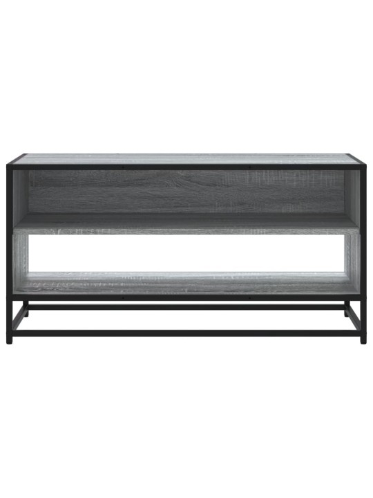 TV skříňka šedá sonoma 91 x 40 x 46 cm kompozitní dřevo a kov