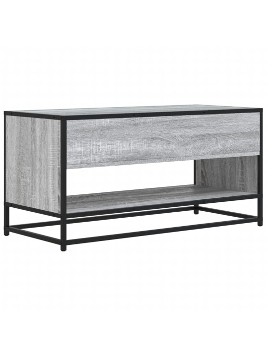 TV skříňka šedá sonoma 91 x 40 x 46 cm kompozitní dřevo a kov