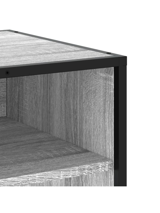TV skříňka šedá sonoma 91 x 40 x 46 cm kompozitní dřevo a kov