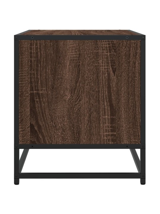 TV skříňka hnědý dub 91 x 40 x 46 cm kompozitní dřevo a kov