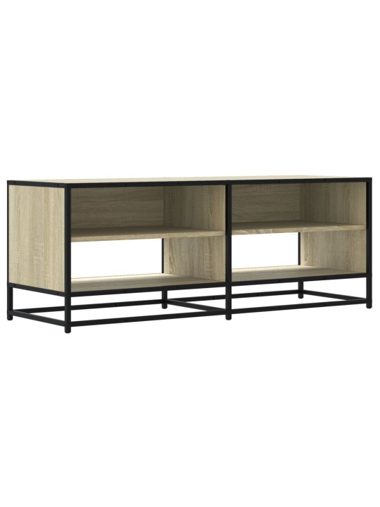 TV skříňka dub sonoma 120,5 x 40 x 46 cm kompozitní dřevo a kov