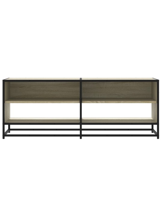 TV skříňka dub sonoma 120,5 x 40 x 46 cm kompozitní dřevo a kov