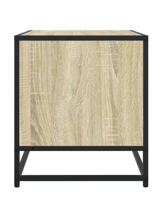 TV skříňka dub sonoma 120,5 x 40 x 46 cm kompozitní dřevo a kov