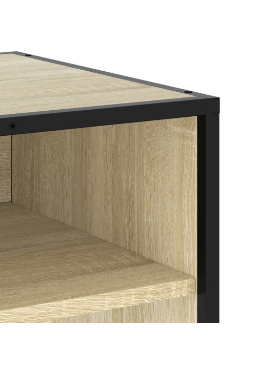 TV skříňka dub sonoma 120,5 x 40 x 46 cm kompozitní dřevo a kov