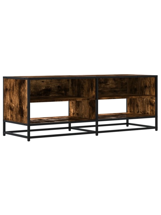 TV skříňka kouřový dub 120,5x40x46 cm kompozitní dřevo a kov