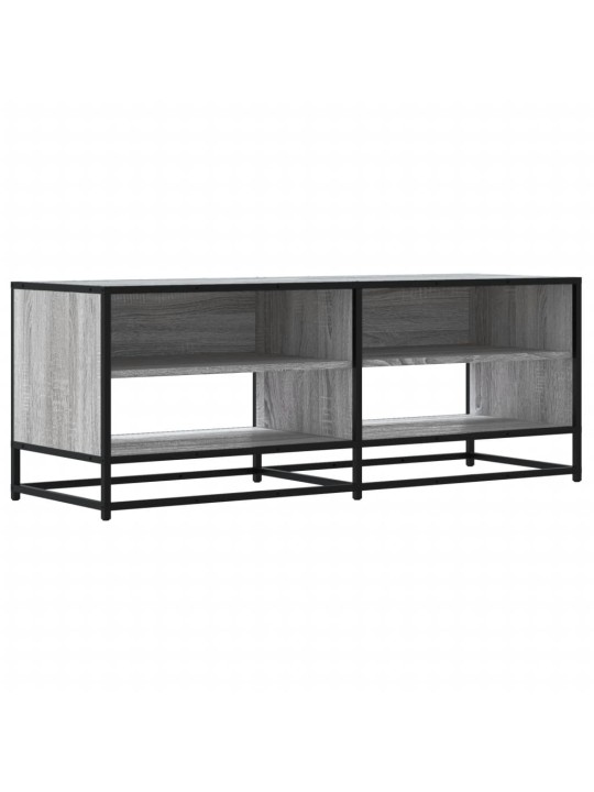 TV skříňka šedá sonoma 120,5x40x46 cm kompozitní dřevo a kov