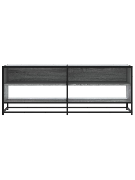 TV skříňka šedá sonoma 120,5x40x46 cm kompozitní dřevo a kov