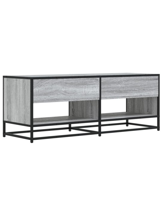 TV skříňka šedá sonoma 120,5x40x46 cm kompozitní dřevo a kov