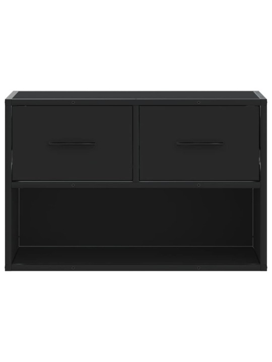 TV skříňka černá 60 x 31 x 39,5 cm kompozitní dřevo a kov
